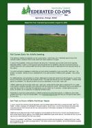 August 14, 2018 Agronomy Update