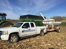 Soybean plot harvest